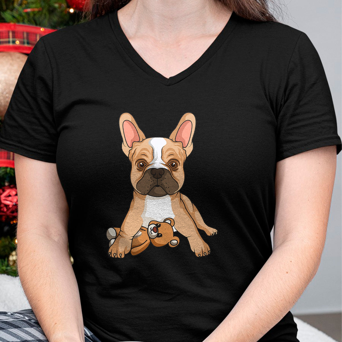 Dog Love Shirt, Dog Lover Gift T-Shirt/Hoodie/Sweatshirt HLT00 - French Bulldog Frenchie Love Cute Dog Mom Funny Girls T-Shirt