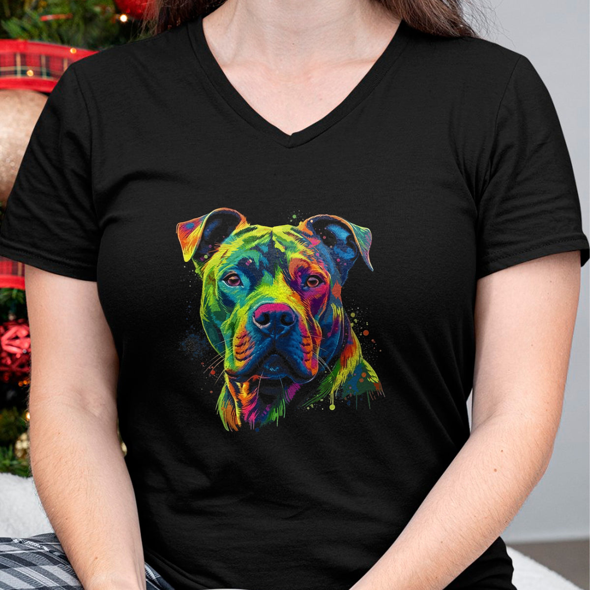 Dog Love Shirt, Dog Lover Gift T-Shirt/Hoodie/Sweatshirt HLT00 - Pitbull Dog I Love Dad Tattoo Funny Family T-Shirt