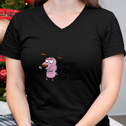 Dog Love Shirt, Dog Lover Gift T-Shirt/Hoodie/Sweatshirt HLT00 - Courage the Cowardly Dog For Love T-Shirt