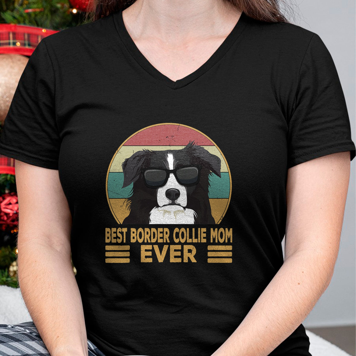 Dog Love Shirt, Dog Lover Gift T-Shirt/Hoodie/Sweatshirt HLT00 - Best Border Collie Mom Ever Dog Mom Girls Gift T-Shirt
