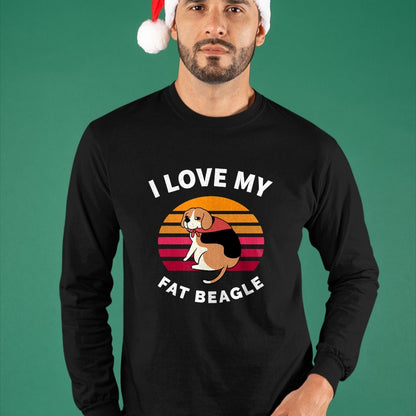 Dog Love Shirt, Dog Lover Gift T-Shirt/Hoodie/Sweatshirt HLT00 - I Love My Fat Beagle - Beagle Dog T-Shirt