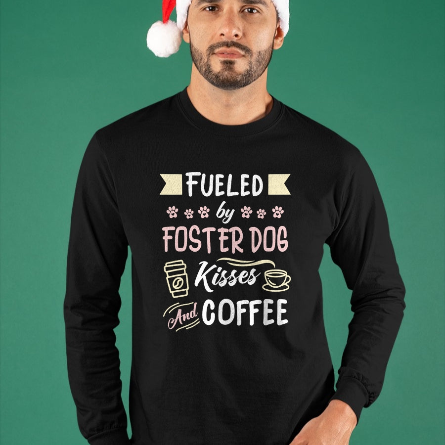 Dog Love Shirt, Dog Lover Gift T-Shirt/Hoodie/Sweatshirt HLT00 - Foster Dog Mom Coffee Lover T-Shirt (1)