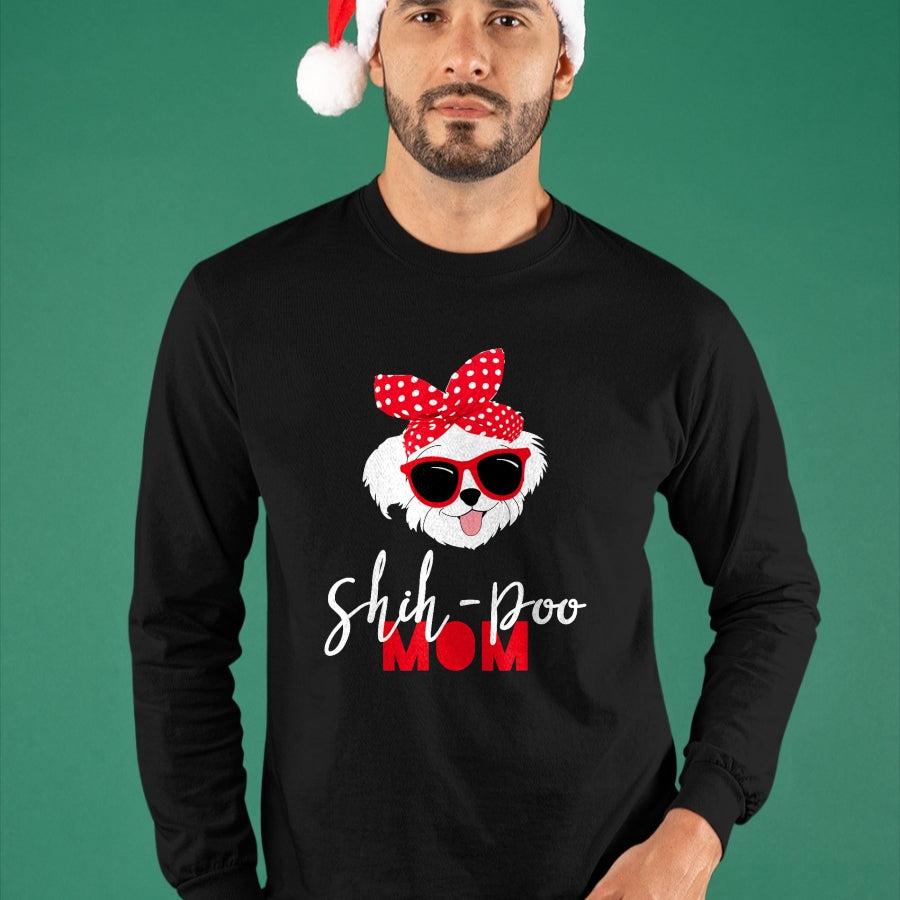 Dog Love Shirt, Dog Lover Gift T-Shirt/Hoodie/Sweatshirt HLT00 - Dog Lovers T Shirt Shih-Poo Mom Fur Mama Shirt T-Shirt