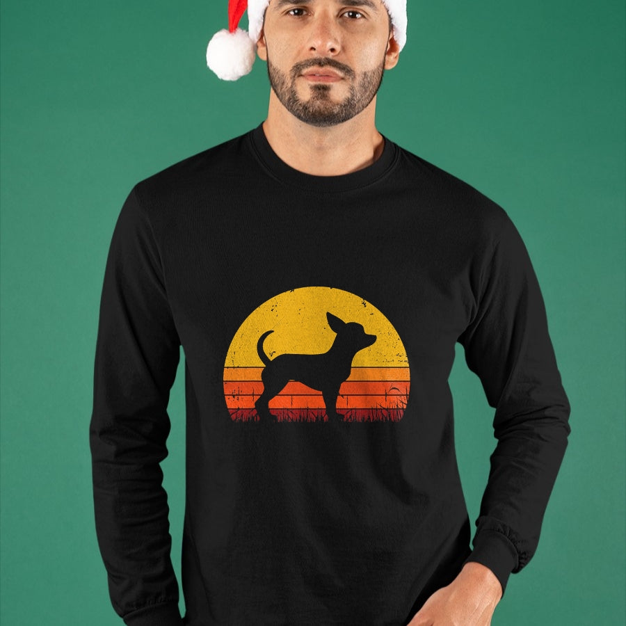 Dog Love Shirt, Dog Lover Gift T-Shirt/Hoodie/Sweatshirt HLT00 - Retro Chihuahua Men Women Dog Mom Dad Chihuahua T-Shirt