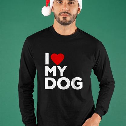 Dog Love Shirt, Dog Lover Gift T-Shirt/Hoodie/Sweatshirt HLT00 - I Love My Dog Tshirt for Dog Lovers with Heart T-Shirt