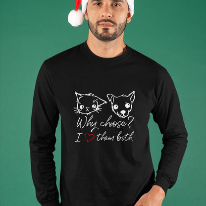 Dog Love Shirt, Dog Lover Gift T-Shirt/Hoodie/Sweatshirt HLT00 - Cat and Dog Lover I Love Puppies and Kittens T-Shirt
