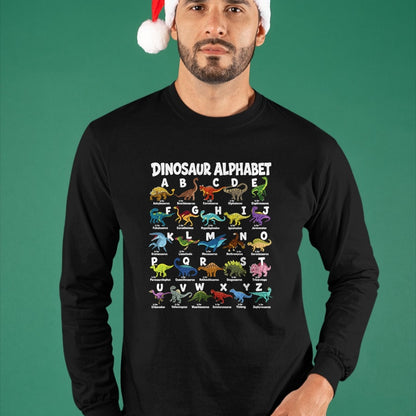 Best Dinosaur Lover Shirt, Funny Dinosaur UnisexT-Shirt/Hoodie/Sweatshirt HLT00 - Dinosaurs Alphabet Funny ABC Dino Identification Boys Girls T-Shirt