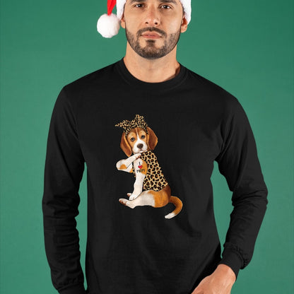 Dog Love Shirt, Dog Lover Gift T-Shirt/Hoodie/Sweatshirt HLT00 - Beagle Dog Lover Tee I Love Mom Tattoo Leopard Mothers Day T-Shirt