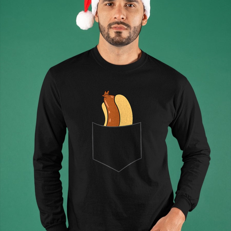 Dog Love Shirt, Dog Lover Gift T-Shirt/Hoodie/Sweatshirt HLT00 - Hotdog In A Pocket Love Hotdog Pocket Hot Dog T-Shirt