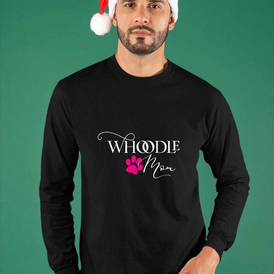 Dog Love Shirt, Dog Lover Gift T-Shirt/Hoodie/Sweatshirt HLT00 - Whoodle Mom Pink Dog Paw Gift T-Shirt