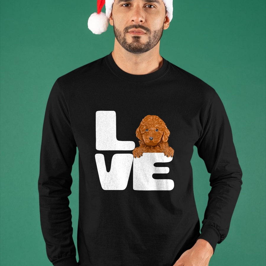 Dog Love Shirt, Dog Lover Gift T-Shirt/Hoodie/Sweatshirt HLT00 - I Love My Brown Poodle Dog Lover T-Shirt
