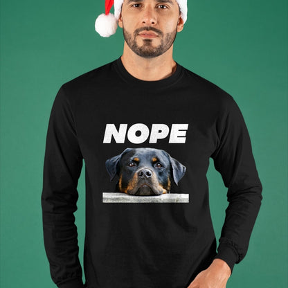 Dog Love Shirt, Dog Lover Gift T-Shirt/Hoodie/Sweatshirt HLT00 - Rotweiller Nope Rottie Face Not Today Love My Rottweiler Dog T-Shirt