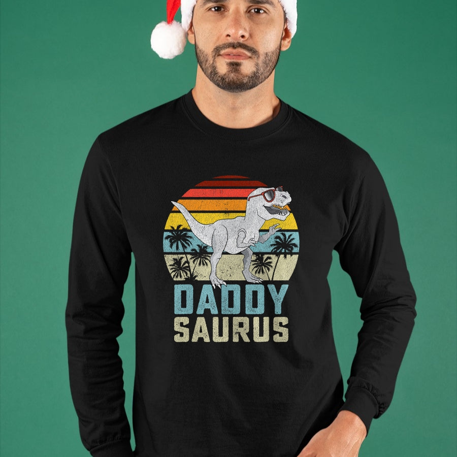 Best Dinosaur Lover Shirt, Funny Dinosaur UnisexT-Shirt/Hoodie/Sweatshirt HLT00 - Daddysaurus T Rex Dinosaur Daddy Saurus Family Matching T-Shirt (2)