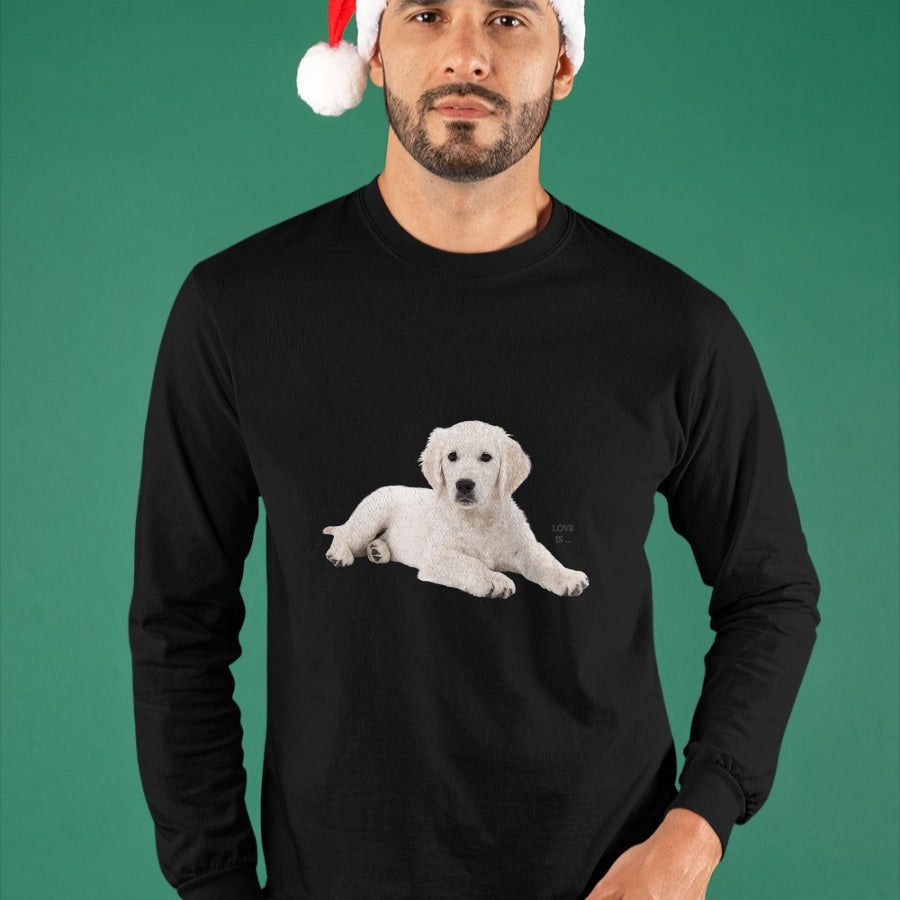 Dog Love Shirt, Dog Lover Gift T-Shirt/Hoodie/Sweatshirt HLT00 - White Labrador Retriever Shirt Yellow Love Lab Mom Dog Dad T-Shirt
