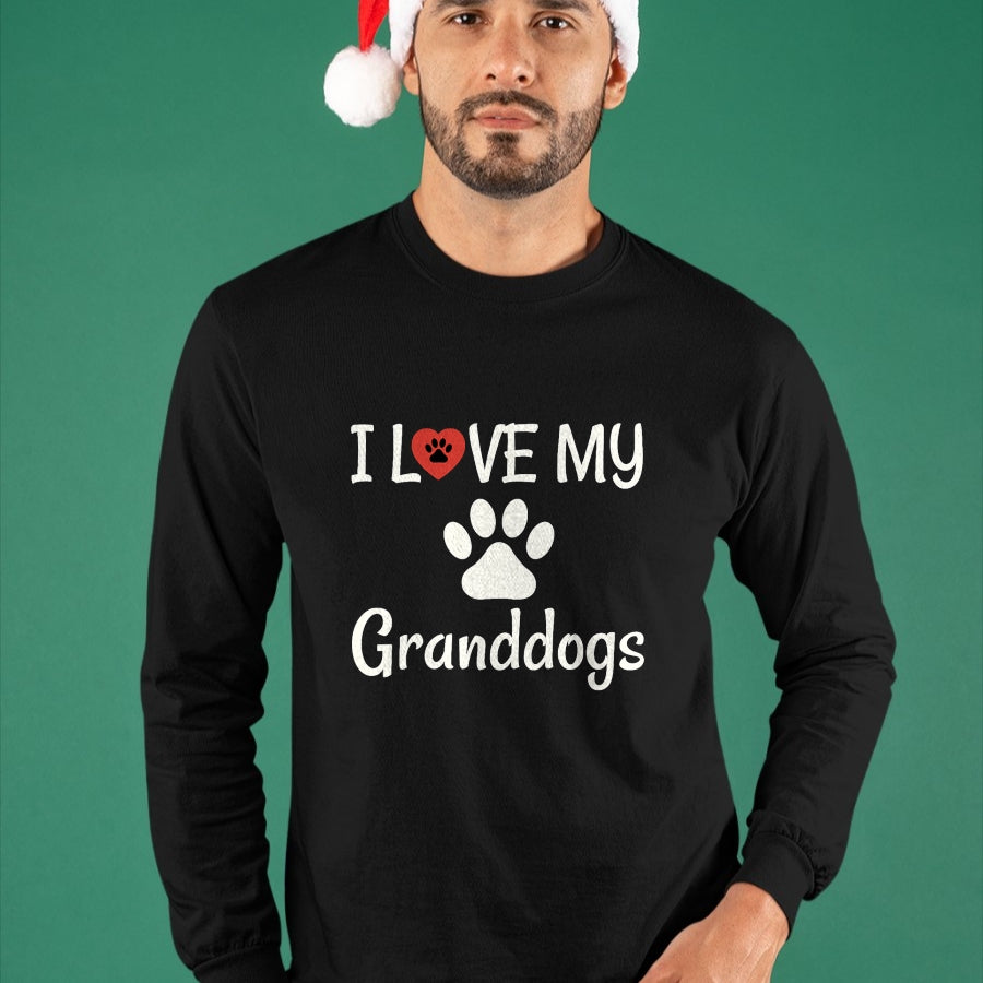 Dog Love Shirt, Dog Lover Gift T-Shirt/Hoodie/Sweatshirt HLT00 - I Love My Granddogs Shirt, Dog Grandma Grandpa Granddog Tee T-Shirt