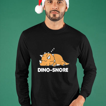 Best Dinosaur Lover Shirt, Funny Dinosaur UnisexT-Shirt/Hoodie/Sweatshirt HLT00 - Dino Snore Triceratops Dinosaur Pyjamas T-Shirt