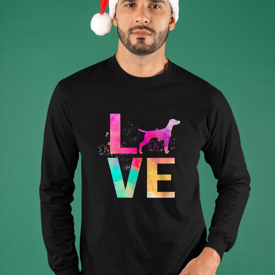 Dog Love Shirt, Dog Lover Gift T-Shirt/Hoodie/Sweatshirt HLT00 - Colorful Vizsla Dog Mom Gifts Vizsla T-Shirt