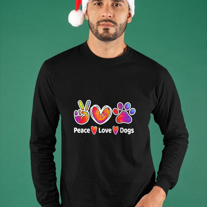 Dog Love Shirt, Dog Lover Gift T-Shirt/Hoodie/Sweatshirt HLT00 - Dog Lover Peace Love Dogs Funny Cute Puppy Paw Tie Dye T-Shirt