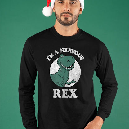 Best Dinosaur Lover Shirt, Funny Dinosaur UnisexT-Shirt/Hoodie/Sweatshirt HLT00 - Disney Pixar Toy Story I_m A Nervous Rex Dinosaur T-Shirt