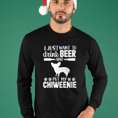 Dog Love Shirt, Dog Lover Gift T-Shirt/Hoodie/Sweatshirt HLT00 - Beer Funny Dog Owner Lover Chiweenie Dog Mom Dad Gift T-Shirt