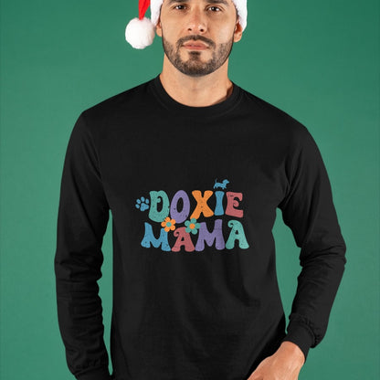 Dog Love Shirt, Dog Lover Gift T-Shirt/Hoodie/Sweatshirt HLT00 - Groovy Doxie Mama Colorful Dog Gift Dachshund Lover Dogs Mom T-Shirt