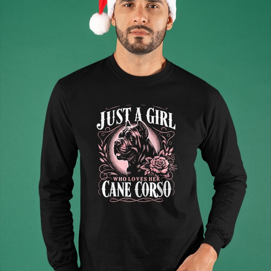 Dog Love Shirt, Dog Lover Gift T-Shirt/Hoodie/Sweatshirt HLT00 - Cane Corso Just A Girl Who Loves Her Cane Corsos Dog T-Shirt