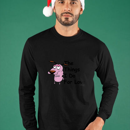 Dog Love Shirt, Dog Lover Gift T-Shirt/Hoodie/Sweatshirt HLT00 - Courage the Cowardly Dog For Love T-Shirt