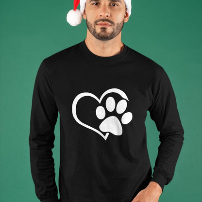 Dog Love Shirt, Dog Lover Gift T-Shirt/Hoodie/Sweatshirt HLT00 - Dog Dad Mom Puppy Shirt Love Dogs Paw Print Heart Women Men T-Shirt