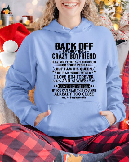 Back Off I Have An Extremely Crazy Boyfriend - - Gift For Wife From Husband - TOBY00 (SKUT-BACKOFF-00)