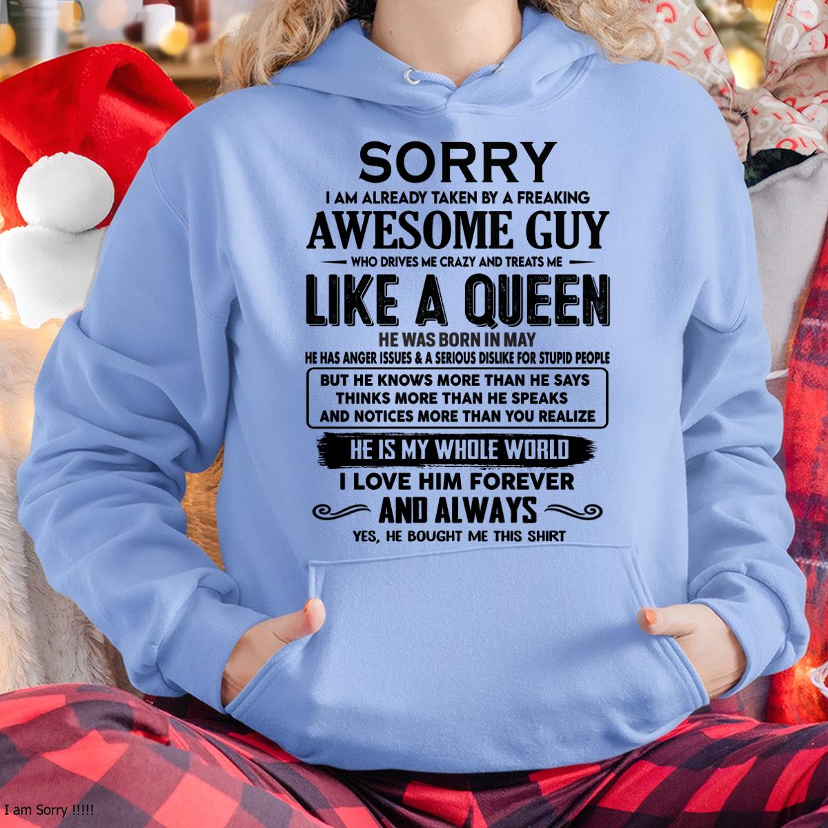 May - Sorry I am already taken by a freaking awesome guy - Gift for Wife From Husband - TOBY05 (SKU-SRG-05)