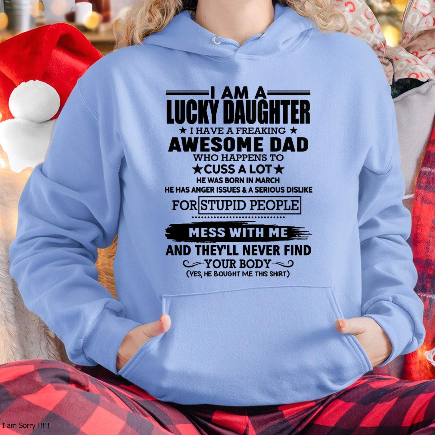 March - I'm Lucky Daughter - Gift for Daughter from Dad - TOBY03 (SKU-T1406DD-03)