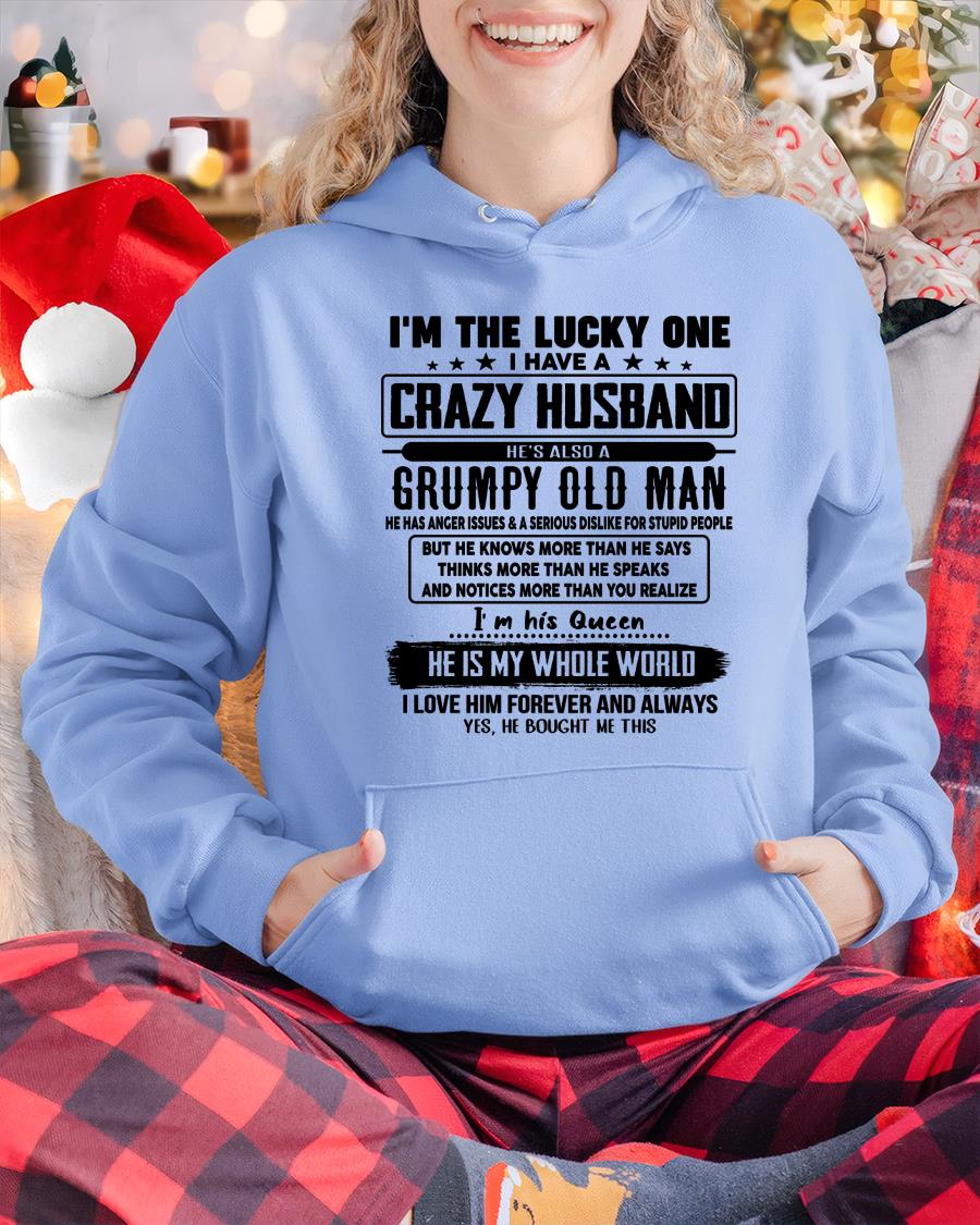 I am Lucky One I Have A Crazy Husband - Gift for Wife From Husband - TOBY00 (SKUT-LUCKYONE-00)