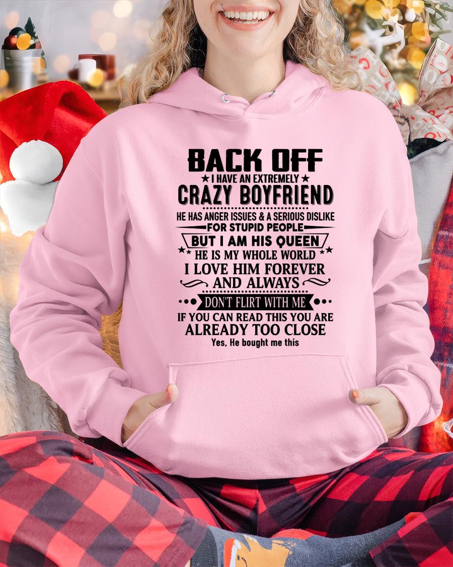 Back Off I Have An Extremely Crazy Boyfriend - - Gift For Wife From Husband - TOBY00 (SKUT-BACKOFF-00)