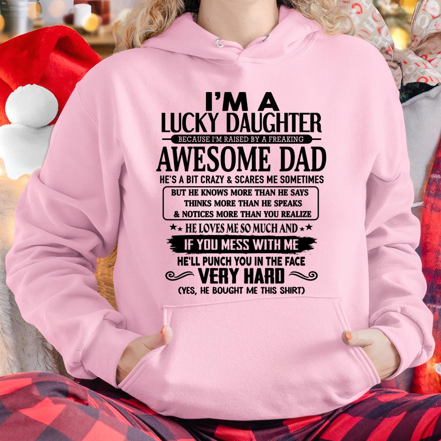 I'm Lucky Daughter - Gift for Daughter from Dad - TOBY00 (SKU-TLUCKYDD-00)