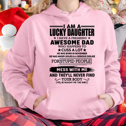 November - I'm Lucky Daughter - Gift for Daughter from Dad - TOBY11 (SKU-T1406DD-11)