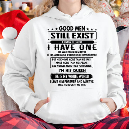 March - Good men Still Exist - gift for your girlfriend, wife from Husband - TOBY03 (SKU-GM-03)