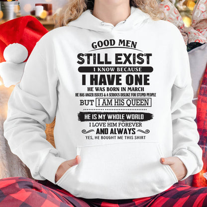 March - Good Men Still Exist - Perfect Gift For Girlfriend, Wife From Husband - TOBY03 (SKU07-166-03)