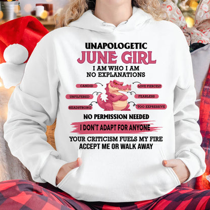 JUNE, I AM WHO I AM - SHIRT FOR WOMEN - TOBY06 (SKU2605-55-06)