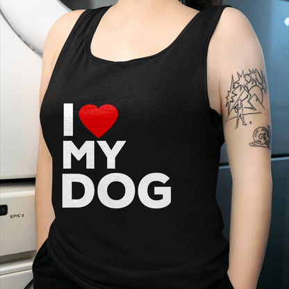 Dog Love Shirt, Dog Lover Gift T-Shirt/Hoodie/Sweatshirt HLT00 - I Love My Dog Tshirt for Dog Lovers with Heart T-Shirt