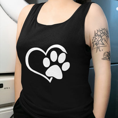 Dog Love Shirt, Dog Lover Gift T-Shirt/Hoodie/Sweatshirt HLT00 - Dog Dad Mom Puppy Shirt Love Dogs Paw Print Heart Women Men T-Shirt