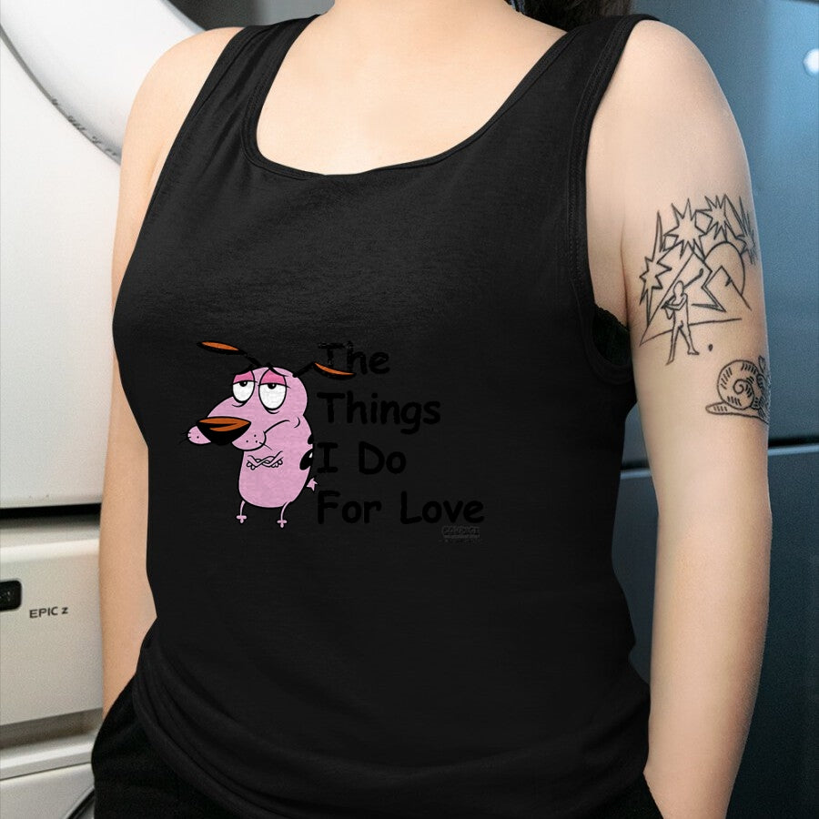 Dog Love Shirt, Dog Lover Gift T-Shirt/Hoodie/Sweatshirt HLT00 - Courage the Cowardly Dog For Love T-Shirt