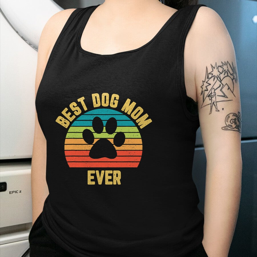 Dog Love Shirt, Dog Lover Gift T-Shirt/Hoodie/Sweatshirt HLT00 - Vintage Dog Mom Shirt Mother Loves Dogs Mama Colorful Design T-Shirt