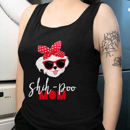 Dog Love Shirt, Dog Lover Gift T-Shirt/Hoodie/Sweatshirt HLT00 - Dog Lovers T Shirt Shih-Poo Mom Fur Mama Shirt T-Shirt