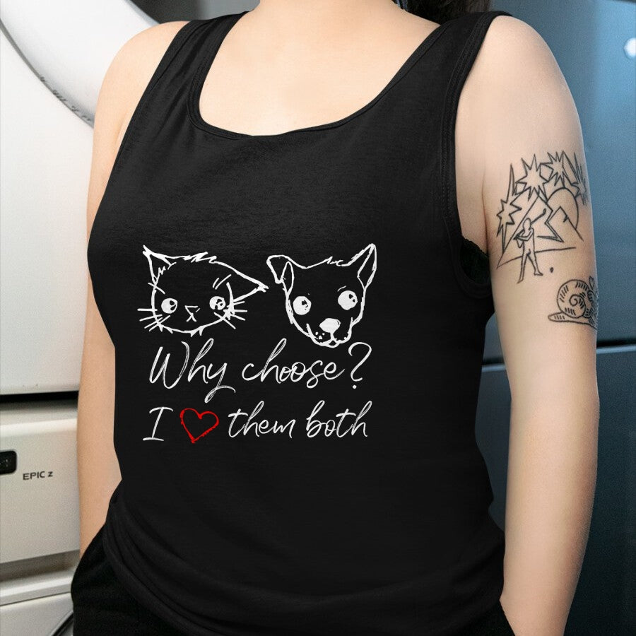 Dog Love Shirt, Dog Lover Gift T-Shirt/Hoodie/Sweatshirt HLT00 - Cat and Dog Lover I Love Puppies and Kittens T-Shirt