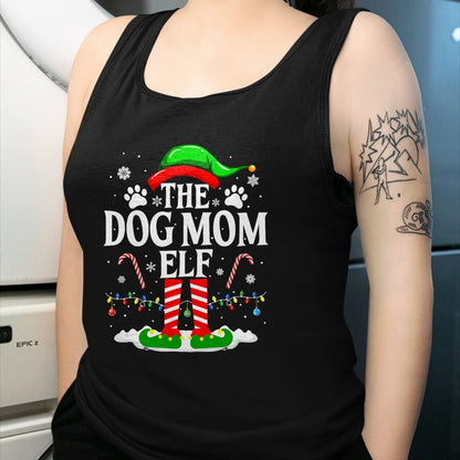 Dog Love Shirt, Dog Lover Gift T-Shirt/Hoodie/Sweatshirt HLT00 - The Dog Mom Elf Xmas Funny Dogs lover Christmas Dog Mom T-Shirt