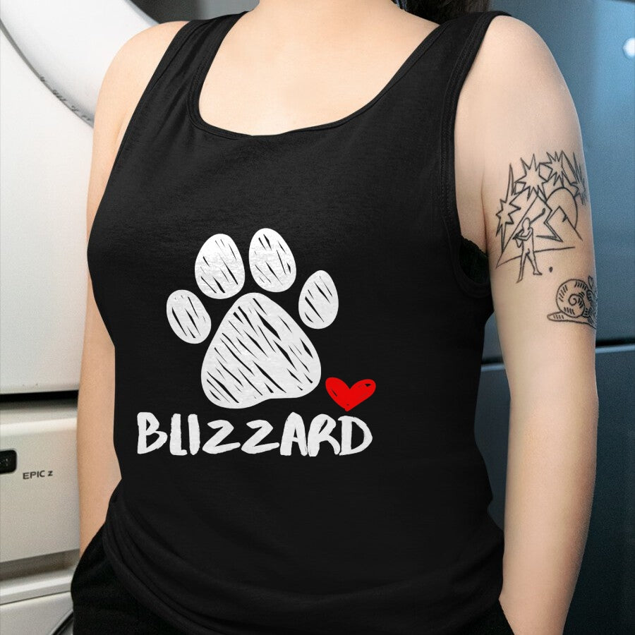 Dog Love Shirt, Dog Lover Gift T-Shirt/Hoodie/Sweatshirt HLT00 - Blizzard Puppy Love Doggy Parent Blizzard Pet Dog name Paw T-Shirt