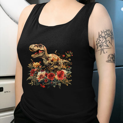 Best Dinosaur Lover Shirt, Funny Dinosaur UnisexT-Shirt/Hoodie/Sweatshirt HLT00 - Dinosaur Dino Trex Floral Flower Graphic T-Shirt