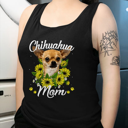 Dog Love Shirt, Dog Lover Gift T-Shirt/Hoodie/Sweatshirt HLT00 - Dog Mom Sunflower Gift Love Dogs and Flowers T-Shirt