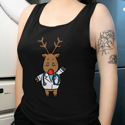 Best Doctor Shirt, Funny Doctor UnisexT-Shirt/Hoodie/Sweatshirt HLT00 - Reindeer Doctor Nurse Stethoscope Medical Christmas PJ T-Shirt