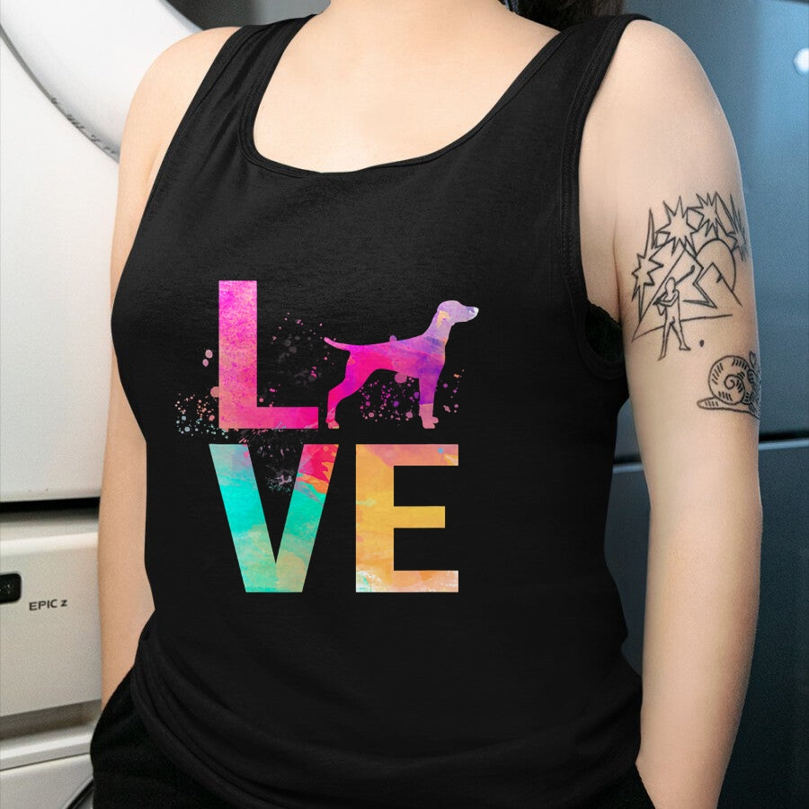 Dog Love Shirt, Dog Lover Gift T-Shirt/Hoodie/Sweatshirt HLT00 - Colorful Vizsla Dog Mom Gifts Vizsla T-Shirt